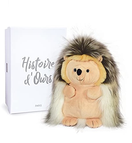 Histoire d'ours Historia niedźwiedzia - Jeż Pluszowy - 30 cm - Szary/Biały Pomysł na prezent dla dzieci - Jeż Kapupek - W Lesie - HO3064