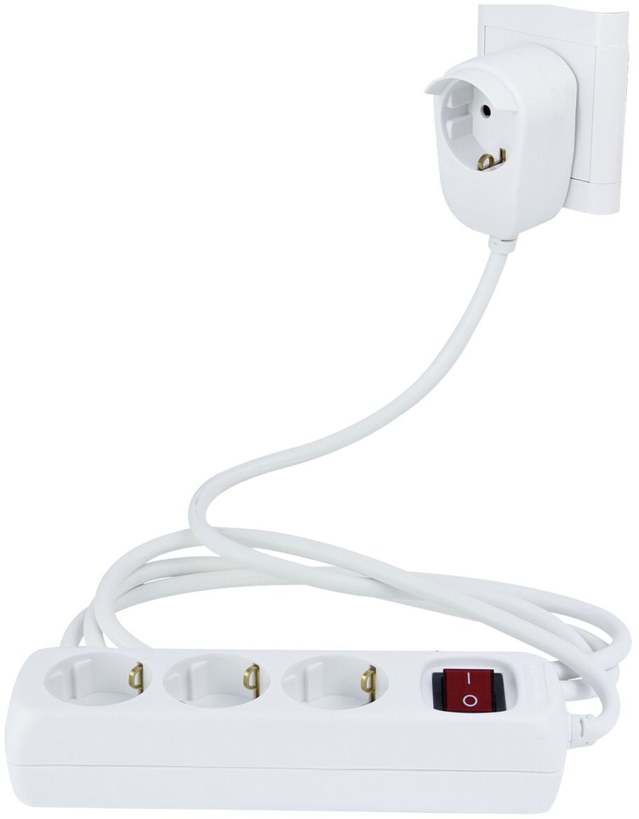 REV Listwa zasilająca Multiple Socket Powersplit2 m 3+1-fold with switch whi