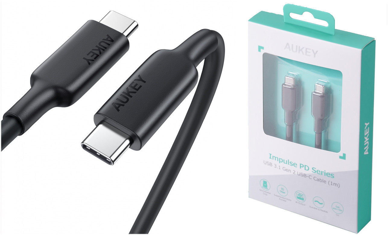 AUKEY CB-CD23 KABEL USB-C 5A 100W 10GBPS 20V