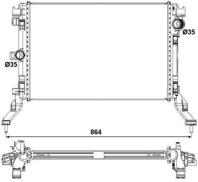 NRF CHŁODNICA WODY 53026