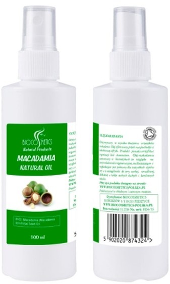 Biocosmetics Organiczny Olej Makadamia 100% 100ml