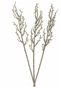 Europalms EUROPALMS Jagoda, spray brokat złoty 85 cm 3x 83500441