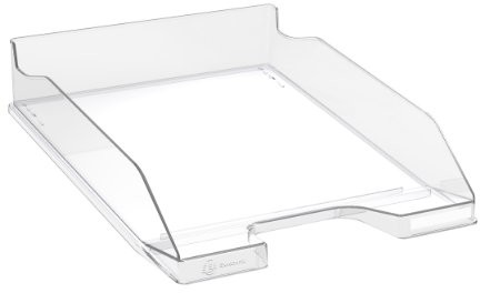 EXACOMPTA Exacompta - Ref. 113223D - Zestaw 6 pojemników na listy ComBO MIDI - wymiary 34,6 x 25,5x 6,5 cm - do dokumentów w formacie A4 + - kolor kryształowy błyszczący 113223D