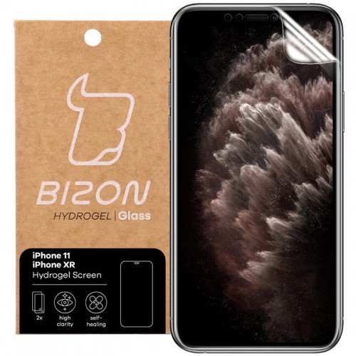 Bizon Folia hydrożelowa na ekran  Glass Hydrogel, iPhone 11 / XR, 2 sztuki
