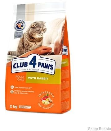 Club 4 Paws PREMIUM ADULT CAT karma sucha z królikiem 2kg