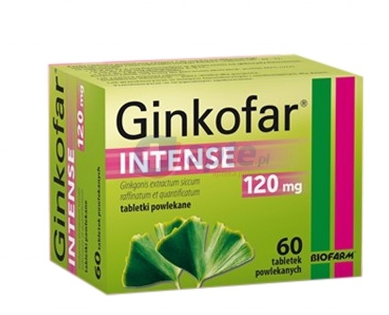 Biofarm Ginkofar Intense 120mg x60 tabletek