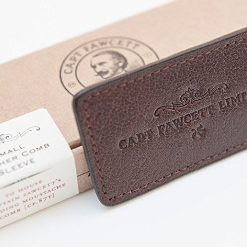 Captain Fawcett Captain fawcett Leather Sleeve for Moustache Comb skóra pokrowiec do modelu wąsy grzebień 5060338440379