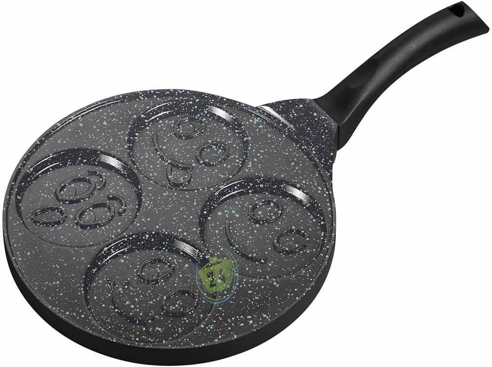 Krisberg Patelnia ceramiczna 26 cm marmurowa z buźkami Krisberg 2659 do mini naleśników z wzorami 2659