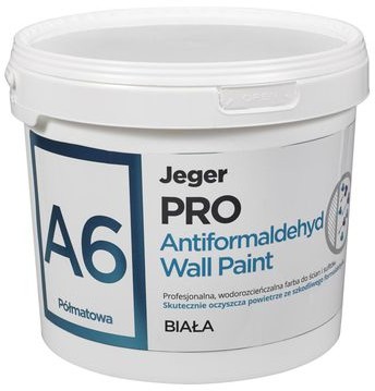 JEGER Farba wewnętrzna PRO Antiformaldehyd Wall Paint 10 l biała JEGER