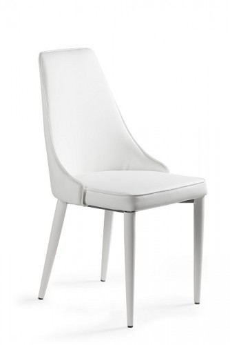 UniqueMeble Krzesło do jadalni, salonu, setina, kolor biały