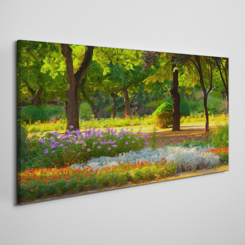 PL Coloray Obraz Canvas las kwiaty 100x50cm