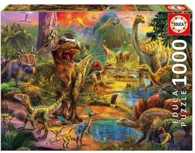 Educa Puzzle 1000 elementów Dinozaury