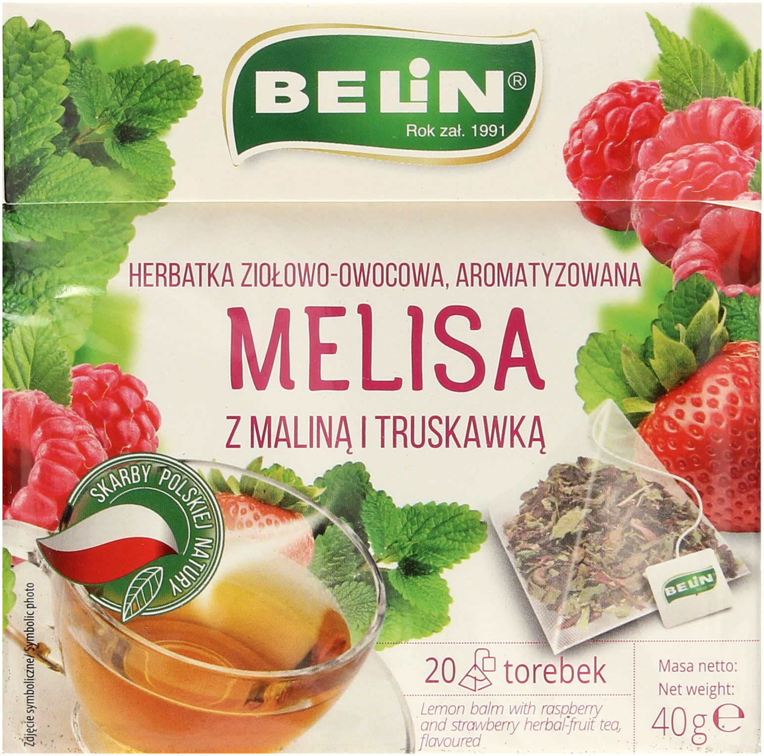 Belin Herbata ekspresowa melisa/mal/trus 20t piramidka