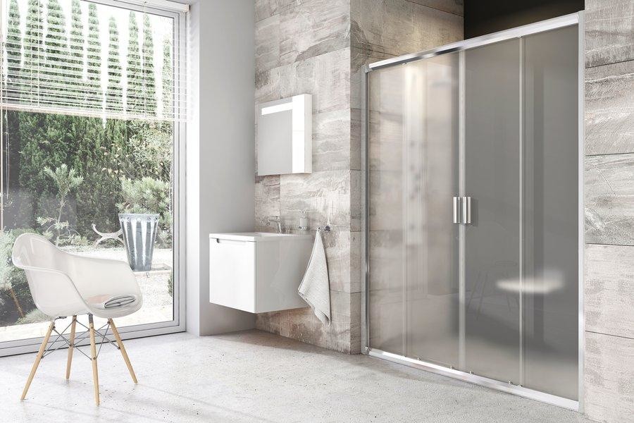 Ravak Blix BLDP4-120 drzwi prysznicowe przesuwne czteroczęściowe polerowane aluminium + Transparent 0YVG0C00Z1 0YVG0C00Z1