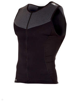 ZEROD koszulka triathlonowa ELITE SINGLET czarno-szara