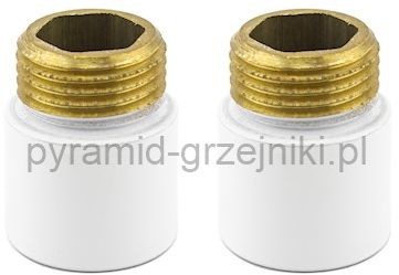 Varioterm Przedłużka dł. 20 mm GZ 1/2 x GW1/2 - biały 000M832A0620