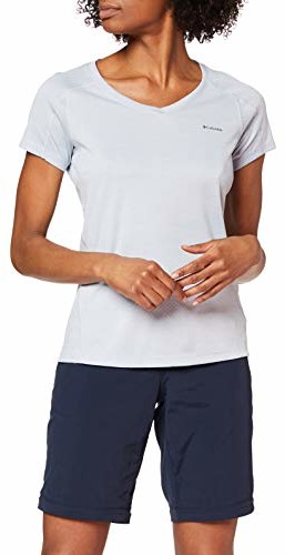 Columbia damski top z krótkim rękawem z krótkim rękawem Cirrus Grey Heather XS 1533571