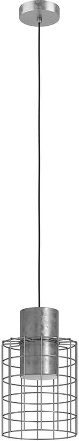 Eglo 43647 - Żyrandol na lince MILLIGAN 1xE27/40W/230V śr. 20 cm srebrny