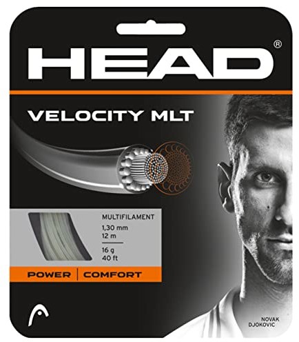 Head Unisex Velocity MLT zestaw struna tenisowa dla dorosłych, naturalna, 17 0726424106547