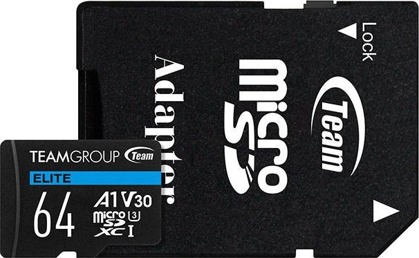 Team Group Elite MicroSDXC 128GB UHS-I/U3 A1 V30 TEAUSDX128GIV30A103 TEAUSDX128GIV30A103