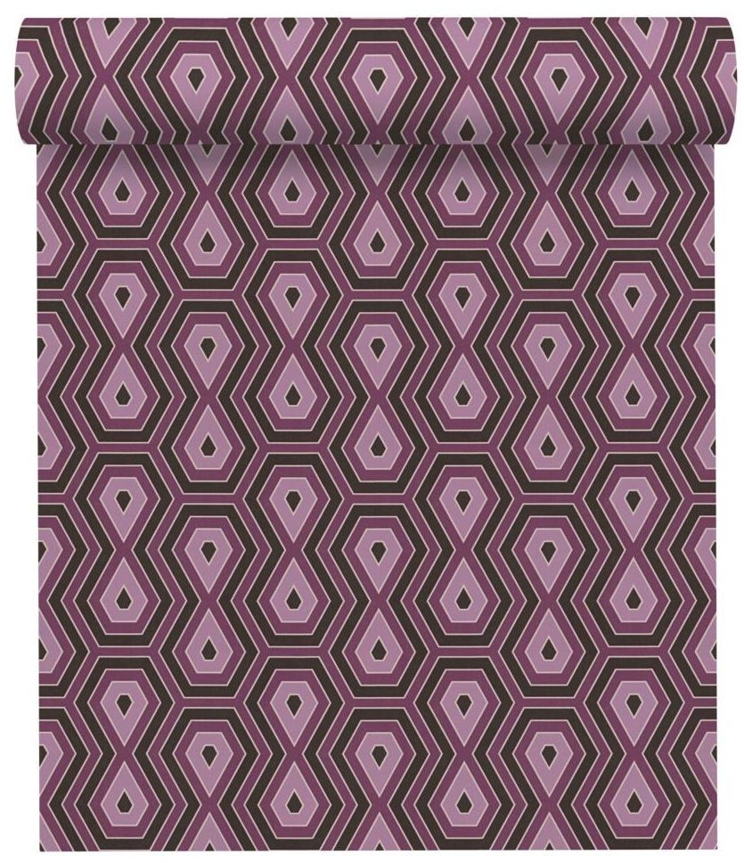 Tapeta Jungle Chic 377073 fioletowa winylowa na flizelinie