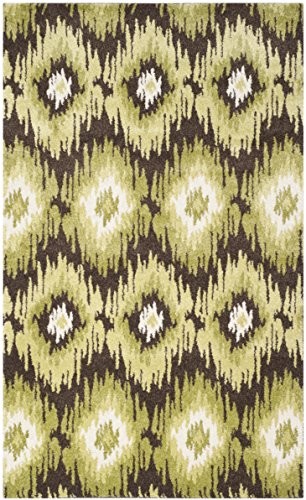 Safavieh ret2143  2852  4 Sandra dywan w stylu retro, polipropylenu, ciemnobrązowy/zielony, 121 x 182 x 1.27 cm RET2143-2852-4