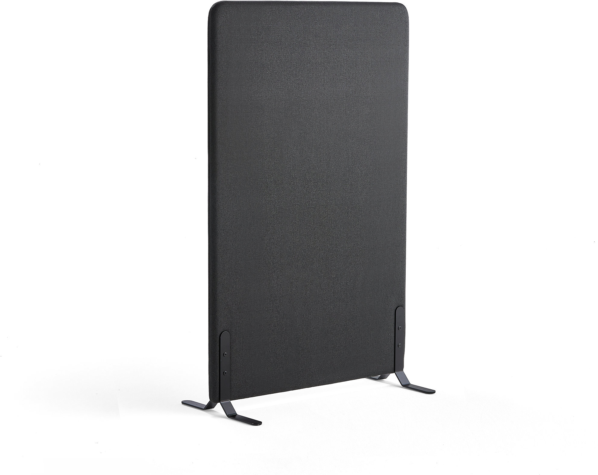 AJ Produkty Ścianka podłogowa ZONE, 1360x800x40 mm, antracyt, z podstawami