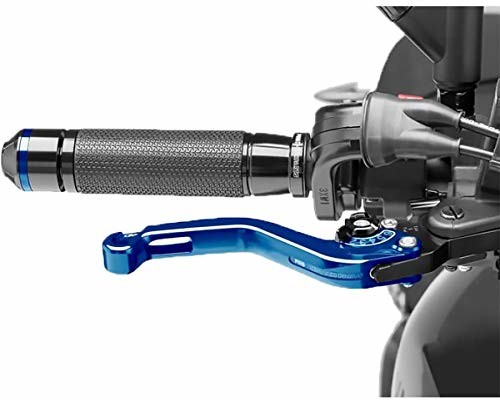 Puig 180 krótka dźwignia hamulca 2.0 z czarnymi elektronarzędziami, niebieska 180AN