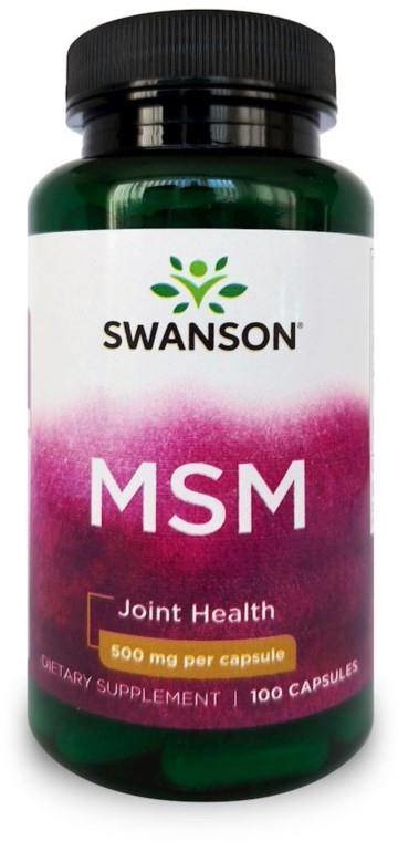 Swanson Msm Metylosulfonylometan 500 Mg 100 K