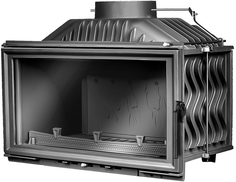 Kawmet wkład kominkowy W15 9,4 kW EKO prosta szyba