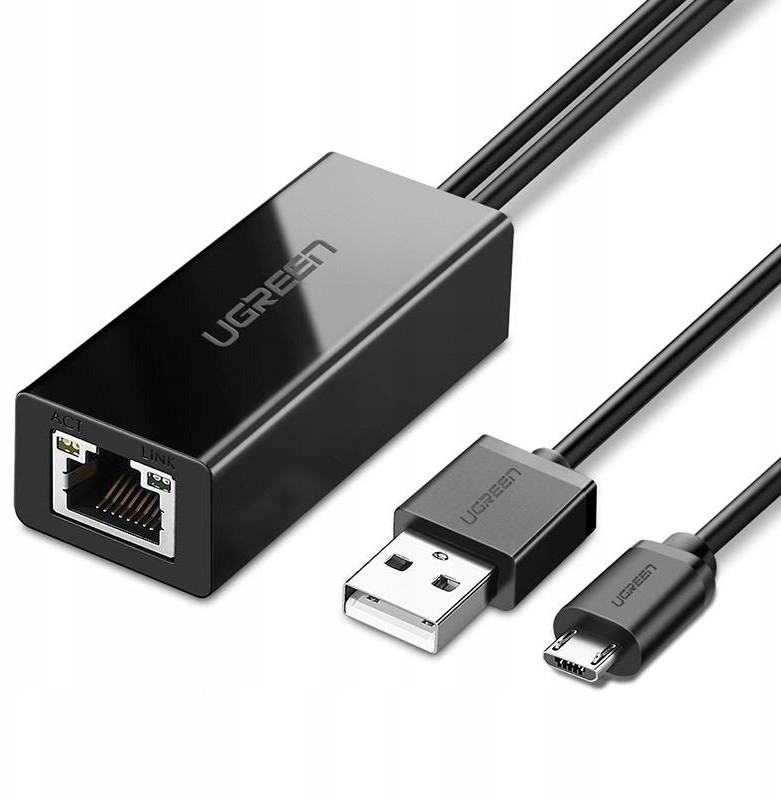 UGREEN karta micro Usb 100Mbps do Chromecast 1m cz