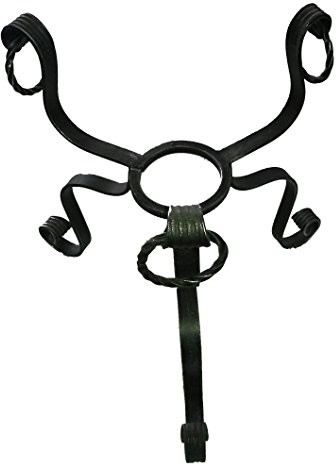 Lorenz Ferart Lorenz ferart 6130.0 stojak na wazon, malowane ręcznie kutego żelaza, basistruktur Czarny, Srebrny 6130.0