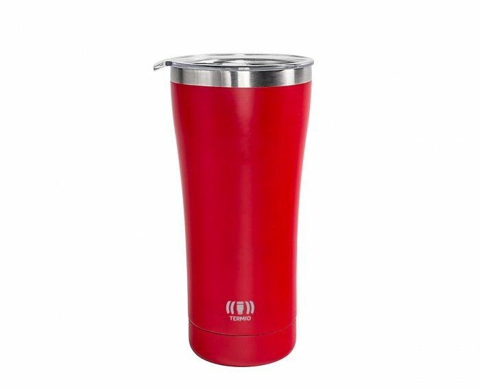 Termio Kubek termiczny z dwiema ściankami Tea&Coffee 600 ml (czerwony) matowy 740959