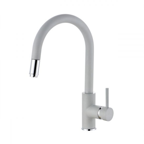 Alveus Delos-P Bateria kuchenna wysoka z wyciąganą wylewką concrete/chrom 1129019