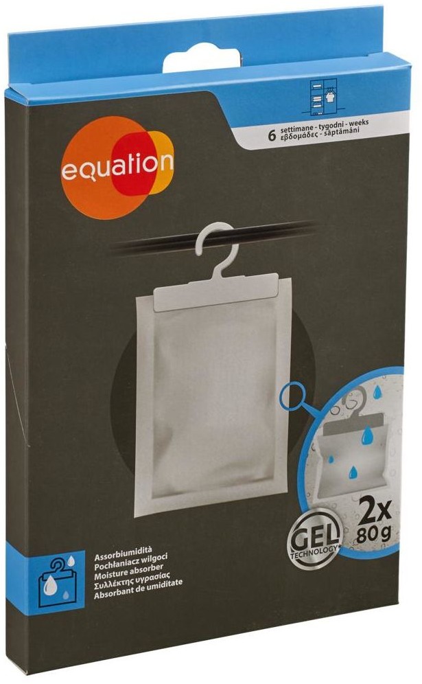 EQUATION Pochłaniacz wilgoci 2 x 80 g neutralny EQUATION