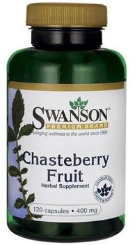 SWANSON Health Niepokalanek Pospolity Vitex 400mg Chasteberry Fruit 120 Kapsułek