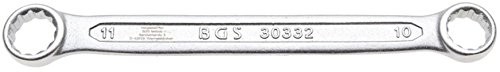BGS podwójny klucz oczkowy, ekstra płaski, 10 X 11 MM, 1 sztuki, 30332
