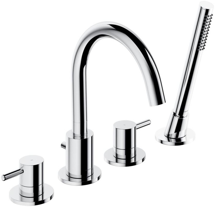Omnires Bateria wannowa chrom Simplon 4-Otw.