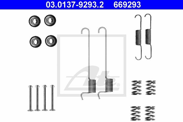 ATE ZESTAW INSTALACYJNY SZCZĘK 03.0137-9293.2 NISSAN X-TRAIL 2.2DCI 04