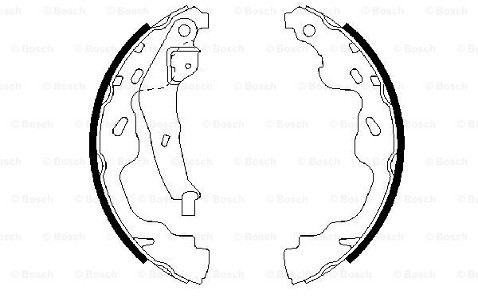 BOSCH Szczki hamulcowe - komplet 0 986 487 665