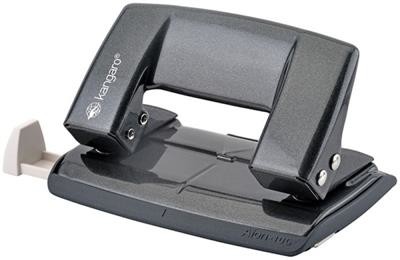 KANGARO Dziurkacz Aion-10G/S, dziurkuje do 10 kartek, metalowy, w pudełku PP, metaliczny szary KAA10G/S-05