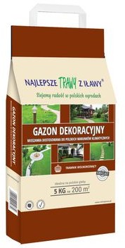 Najlepsze Trawy z Iławy Trawa dekoracyjna GAZON DEKORACYJNY 5 kg