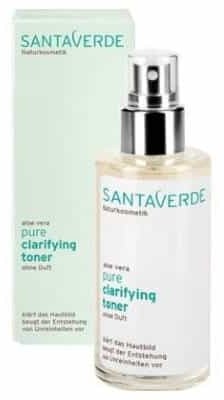 Santaverde Pure bezzapachowy ultra delikatny tonik oczyszczający z sokiem z bio aloesu, ekstraktem z bratka i kwasem salicylowym z kory wierzby 100ml