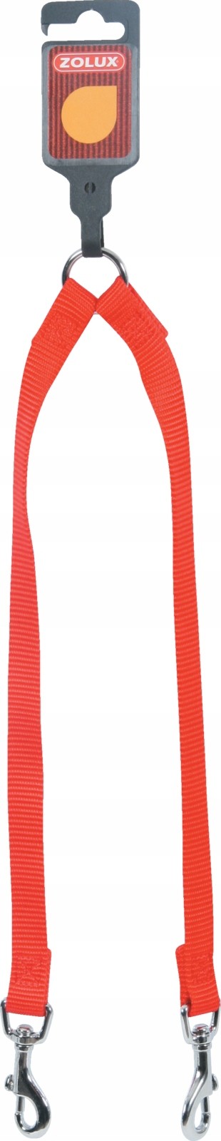 Zolux Smycz podwójna nylonowa 15 mm/40 cm kol. cze