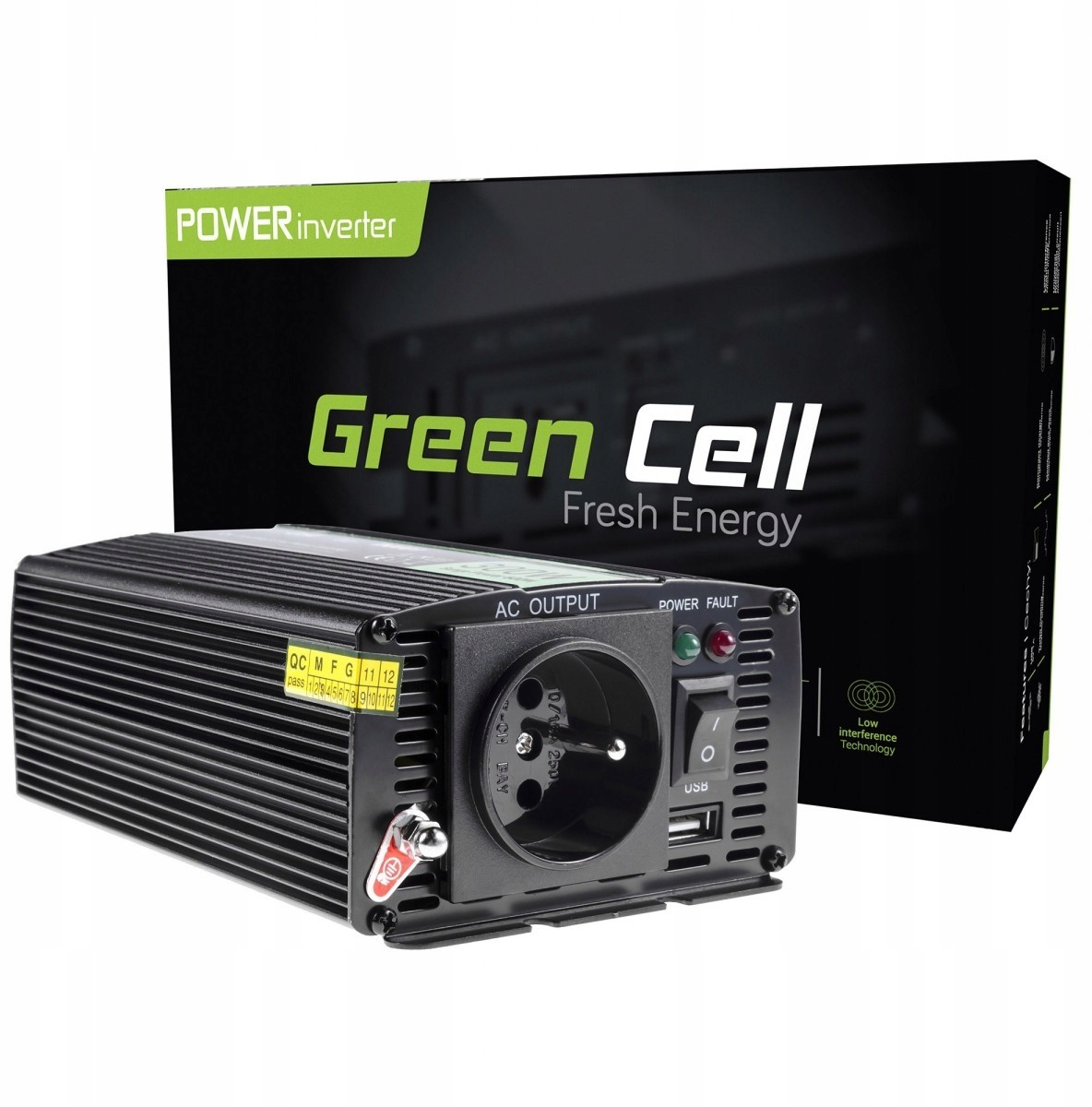 Green Cell Samochodowa Przetwornica Napięcia 12V