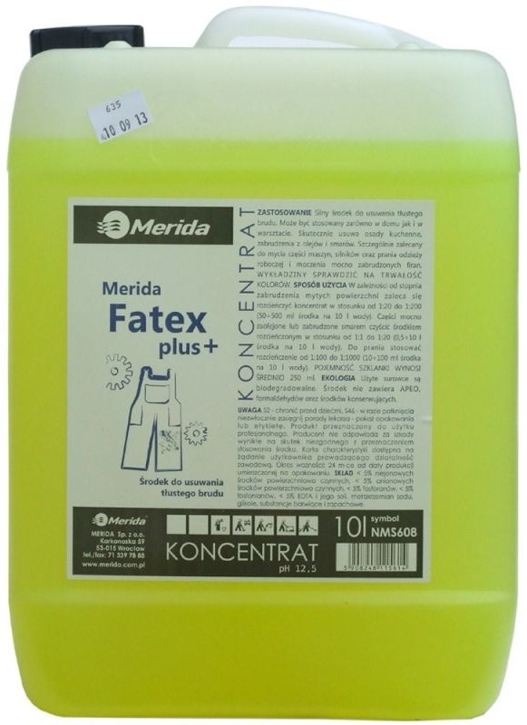 Merida Fatex Plus+ 10 L Do Tłustego Brudu NMS608