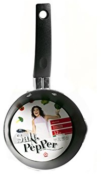 Home Salt peper rondel stożkowaty, z uchwytem, powłoką zapobiegającą przywieraniu, 14 cm, aluminium, szary/antracyt