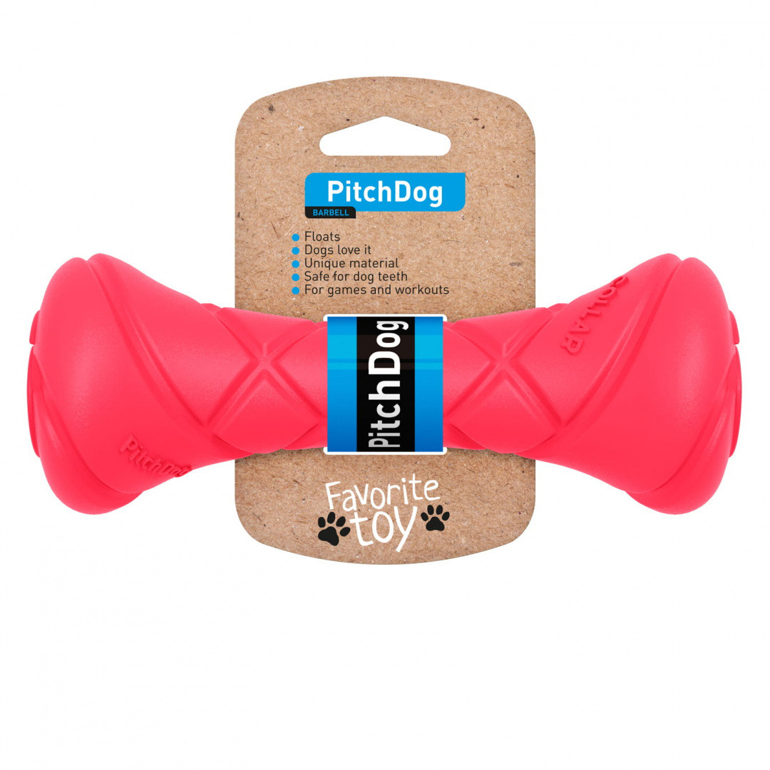 PitchDog PitchDog BARBELL hantel - zabawka dla psa RÓŻOWY