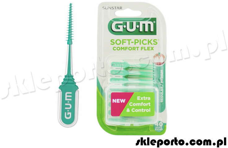 GUM GUM Soft-Pick Comfort Flex - szczoteczki międzyzębowe czyściki międzyzębowe