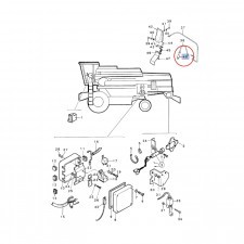 NEW HOLLAND CASE WŁĄCZNIK PRZY PEDALE SPRZĘGŁA TC56 89818685 - 9818685 89818685